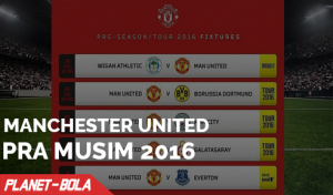 Jadwal Tur Pra Musim Manchester United 2016