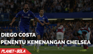 Diego Costa Jadi Penentu Kemenangan Chelsea di Laga Perdana Premier League 2016
