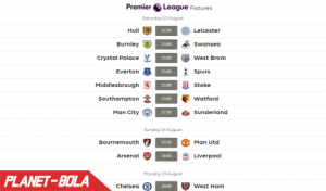Jadwal Liga Inggris 2016 - 2017