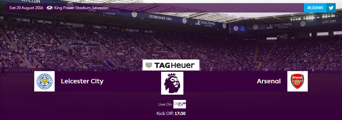 Prediski Leicester City vs Arsenal 20 Agustus 2016