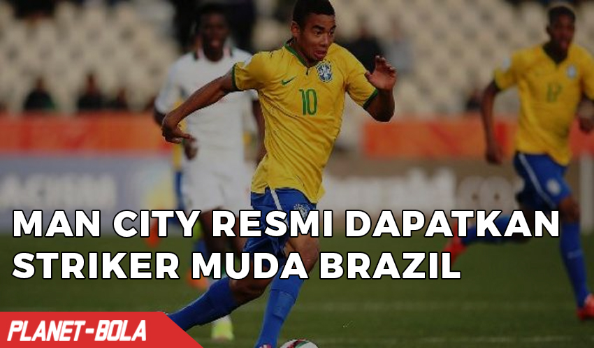 Man City Resmi Dapatkan Striker Muda Brazil
