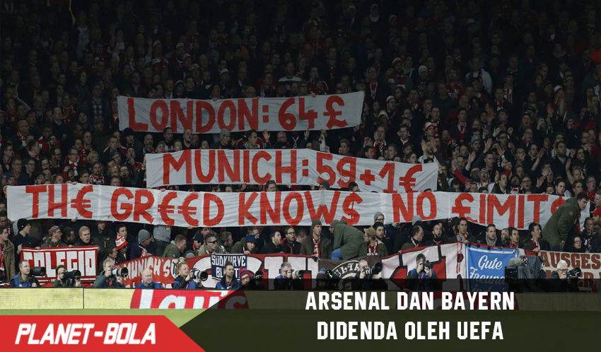 Akibat Ulah Supporter, Arsenal dan Bayern disanksi UEFA