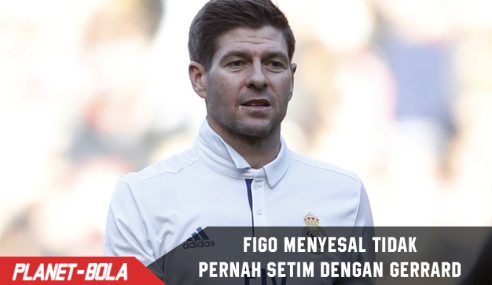Penyesalan Figo adalah tidak pernah setim dengan Gerrard