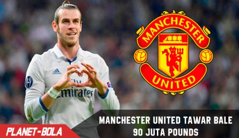 Manchester United Tawar Bale 90 Juta Pounds