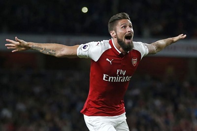 Hasil Liga Europa, Arsenal Menang Sempurna Atas BATE Barisov, Gol ke-100 Olivier Giroud