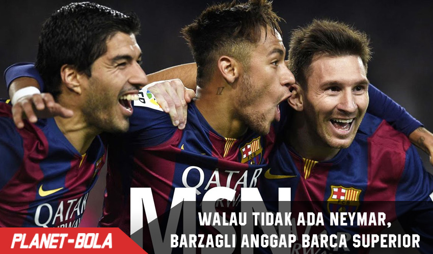 Walau tidak ada Neymar, Barzagli Tetap anggap Barca Superior