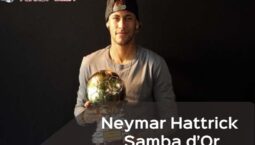 Gagal Raih Ballon d’Or, Neymar Hattrick Samba d’Or