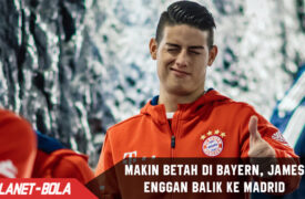 Makin betah di Bayern, James enggan kembali ke Madrid