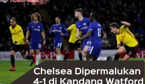 Liga Primer Inggris: Chelsea Tunduk 4-1 di Kandang Watford