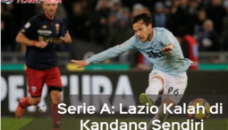 Kelelahan, Lazio Kalah di Kandang Sendiri