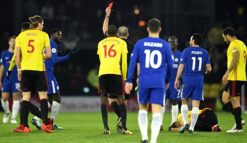 Watford 4-1 Chelsea: Juara Merosot Saat Bakayoko Terkartu Merah