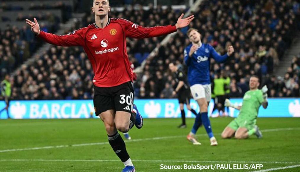Hasil Everton vs Manchester United: Gol Sesko Bawa Setan Merah Menang 1-0