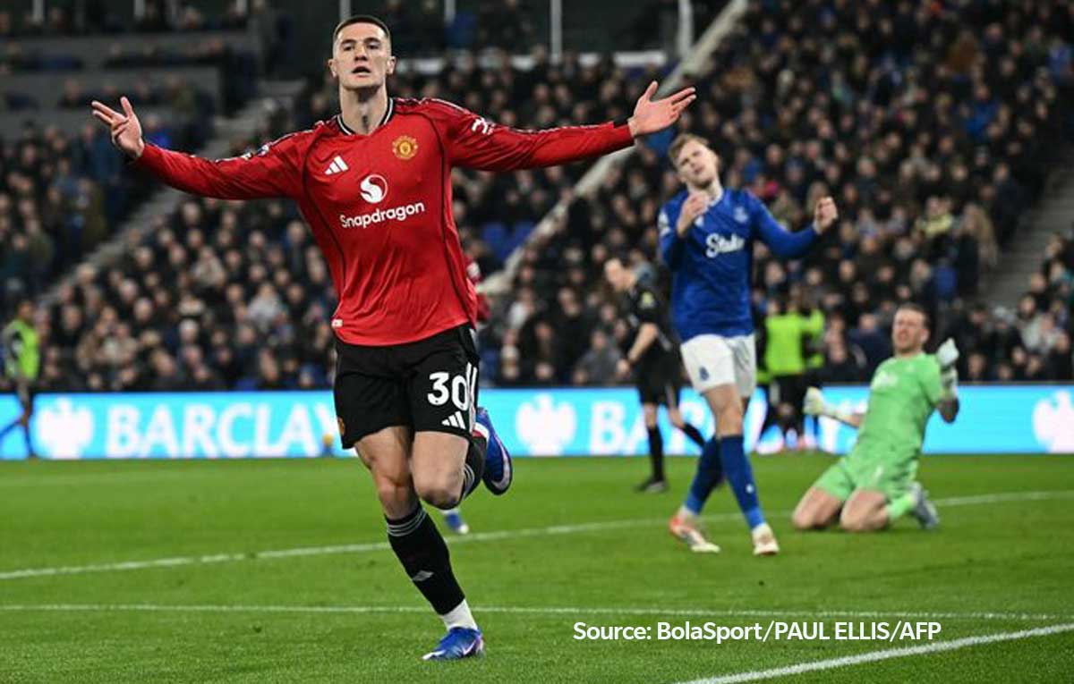 Hasil Everton vs Manchester United: Gol Sesko Bawa Setan Merah Menang 1-0