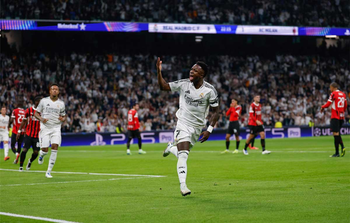 Vinicius Junior Real Madrid dalam laga Liga Champions yang diwarnai dugaan rasisme