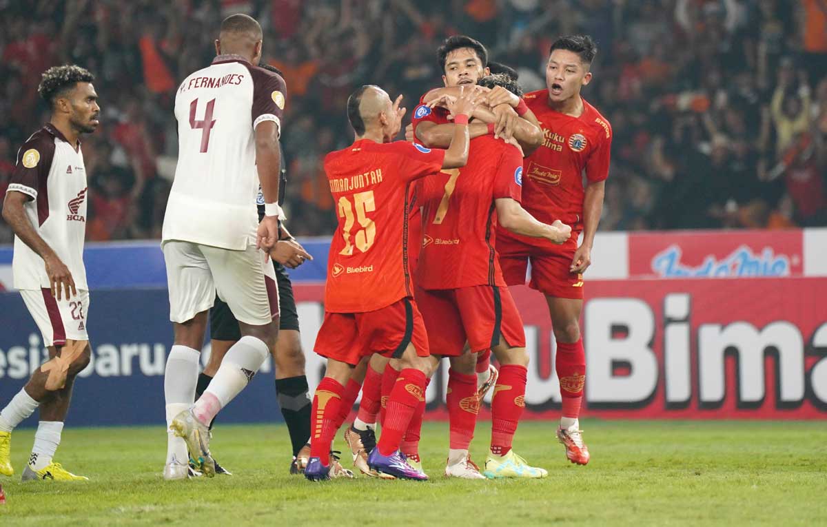 pertandingan Persija Jakarta vs PSM Makassar di Liga 1 Indonesia