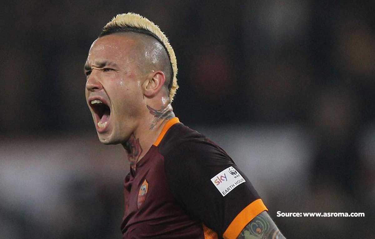 Radja Nainggolan saat bermain di Serie-A Italia bersama AS Roma