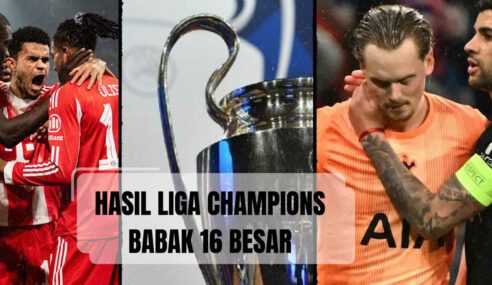 Hasil Liga Champions Tadi Malam: Update Skor Babak 16 Besar