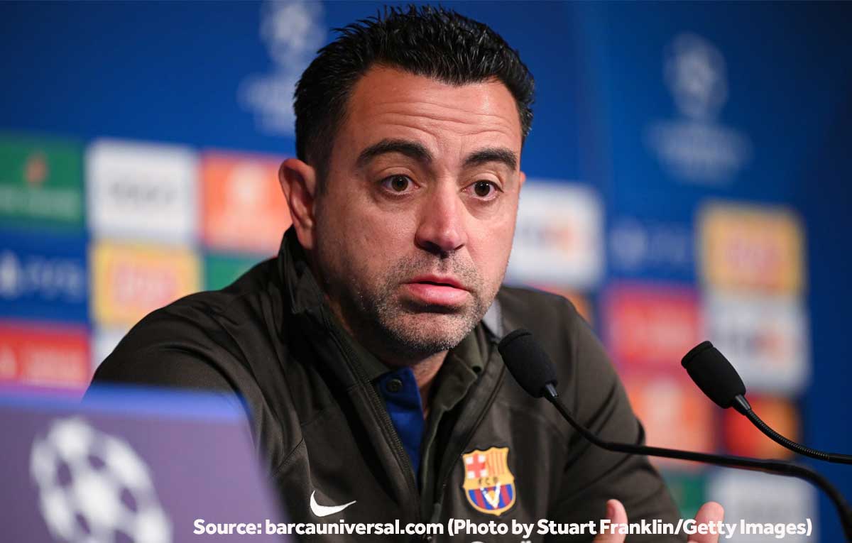 xavi barcelona pernyataan joan laporta liga champions
