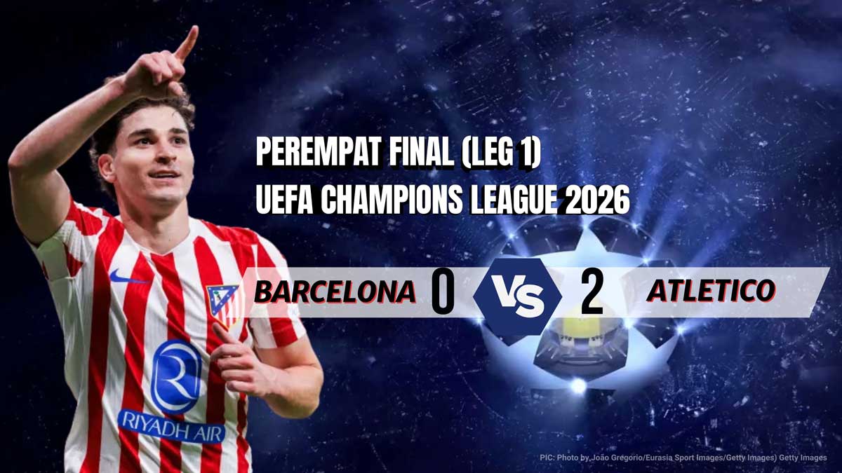 Barcelona vs Atletico Madrid Liga Champions 0-2