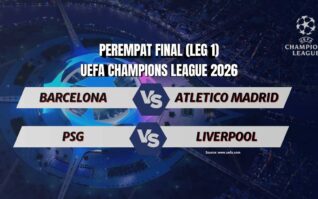 Jadwal Babak Perempat Final Liga Champions: Prediksi Barcelona vs Atletico Madrid dan PSG vs Liverpool Dini Hari Nanti