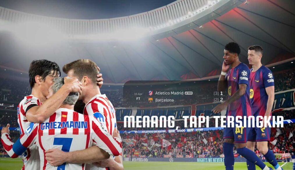 Hasil Liga Champions: Barcelona Menang, Tapi Atlético Madrid yang Lolos ke Semifinal