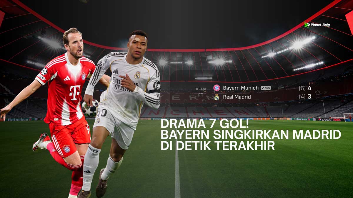 Hasil Bayern vs Real Madrid Liga Champions 4-3