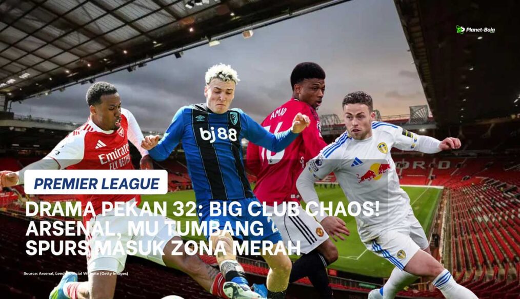 Hasil Liga Inggris: Arsenal dan MU Tumbang, Liverpool Kembali ke Jalur Kemenangan