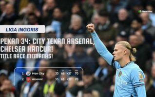 Hasil & Jadwal Liga Inggris Pekan 34: City Menang Tipis, Brighton Hajar Chelsea
