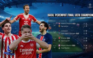 Hasil Babak Perempat Final Liga Champions: PSG & Atletico Lolos, Bayern Singkirkan Madrid, Arsenal Melaju