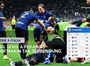 Hasil Serie A Italia Pekan 33: Inter Menang, Milan Menang, Juventus Bangkit