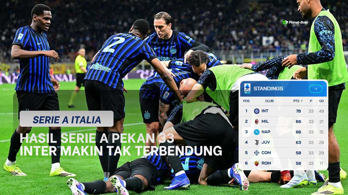 Hasil Serie A Italia Pekan 33