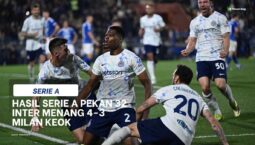 Hasil Serie A Pekan 32: Inter Menang Dramatis, Roma dan Juventus Ikut Pesta Gol
