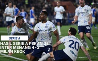 Hasil Serie A Pekan 32: Inter Menang Dramatis, Roma dan Juventus Ikut Pesta Gol