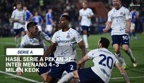 Hasil Serie A Pekan 32: Inter Menang Dramatis, Roma dan Juventus Ikut Pesta Gol