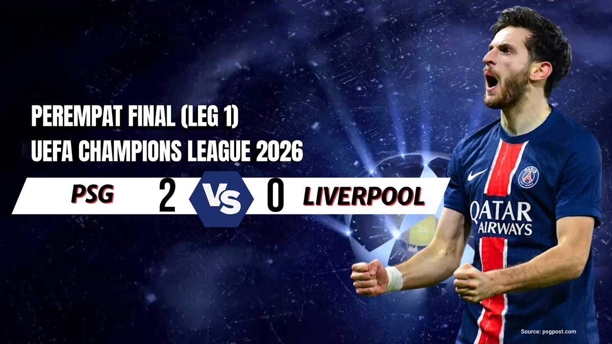 PSG vs Liverpool Liga Champions 2-0