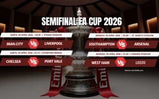Jadwal Semifinal FA Cup 2026: Man City vs Liverpool, Arsenal Tantang Southampton